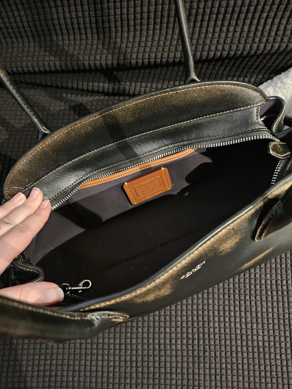 COACH Loved Leather Empire Carry All